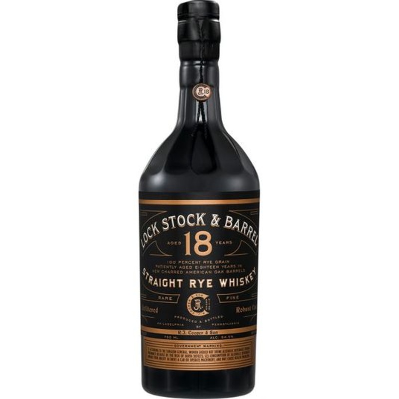 Lock Stock & Barrel 18 Year Old Straight Rye Whiskey 750ml