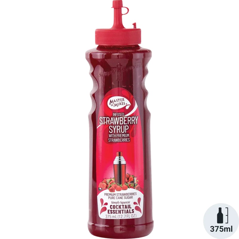 Master of Mixes Cocktail Essentials Strawberry Syrup 375ml