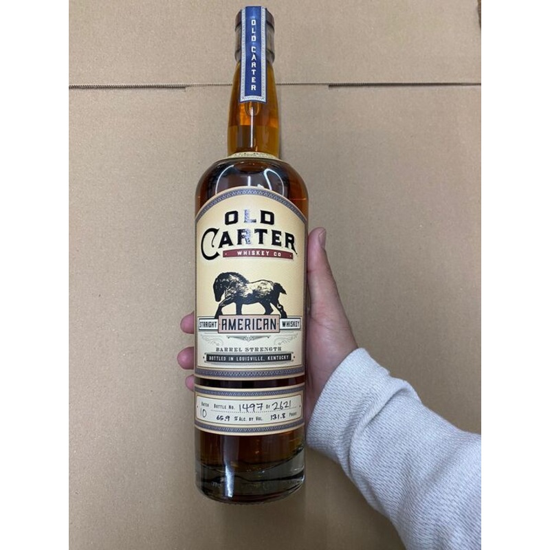 Old Carter Barrel Strength Batch 10 Straight American Whiskey 750ml
