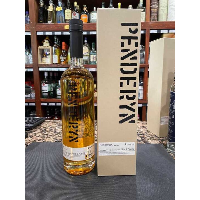 Penderyn 6 Year Old Ex-Rye Cask Single Malt Whisky 750ml