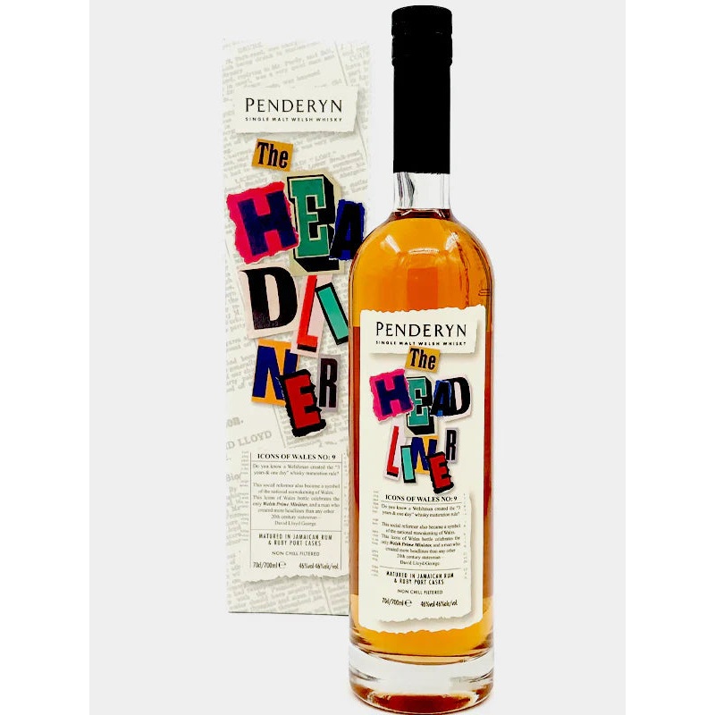 Penderyn The Headliner Icon of Wales No. 9 Single Malt Whisky 700ml