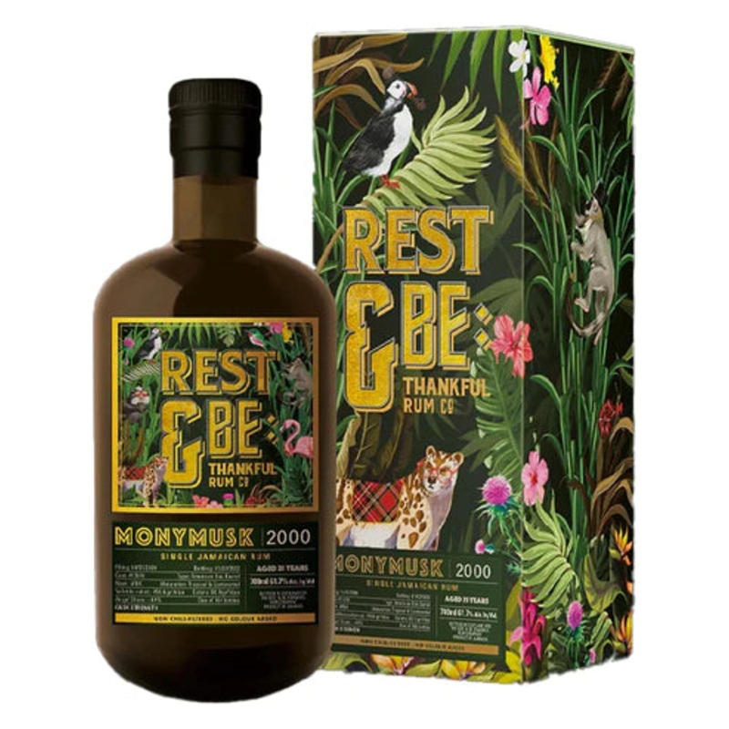 Rest & Be Thankful 2000 Monymusk MPG Single Cask Rum 700ml