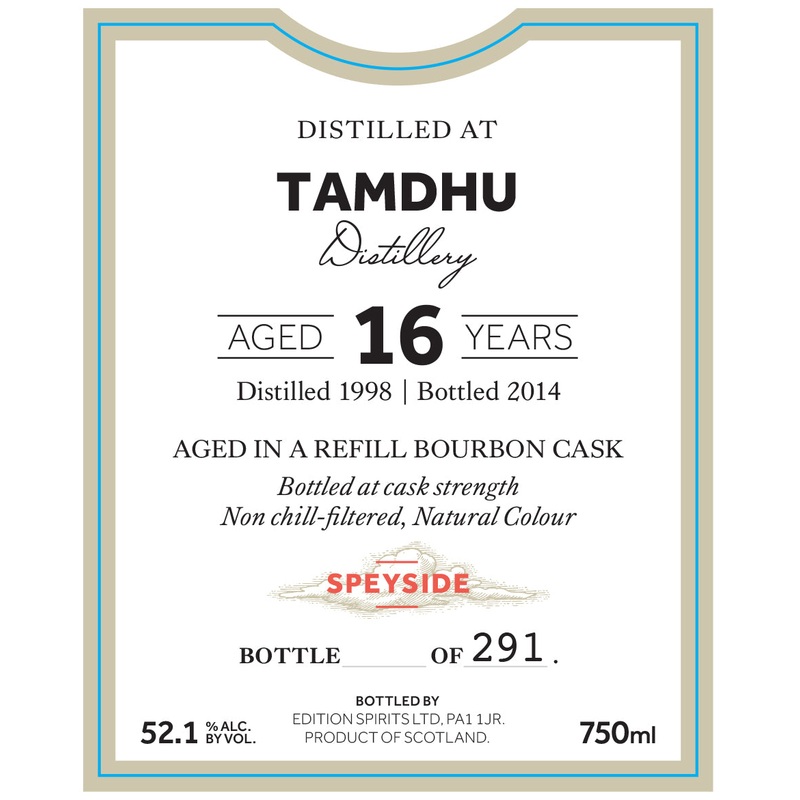 The First Editions Tamdhu 16 Year Old Single Malt Scotch Whisky 750ml