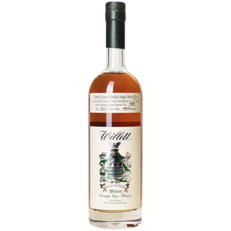 Willett 7 Year Old Family Estate Single Barrel Rye Whiskey 750ml