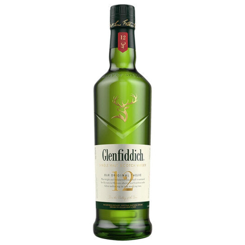 Glenfiddich 12 Year Old Single Malt Scotch Whisky 750ml