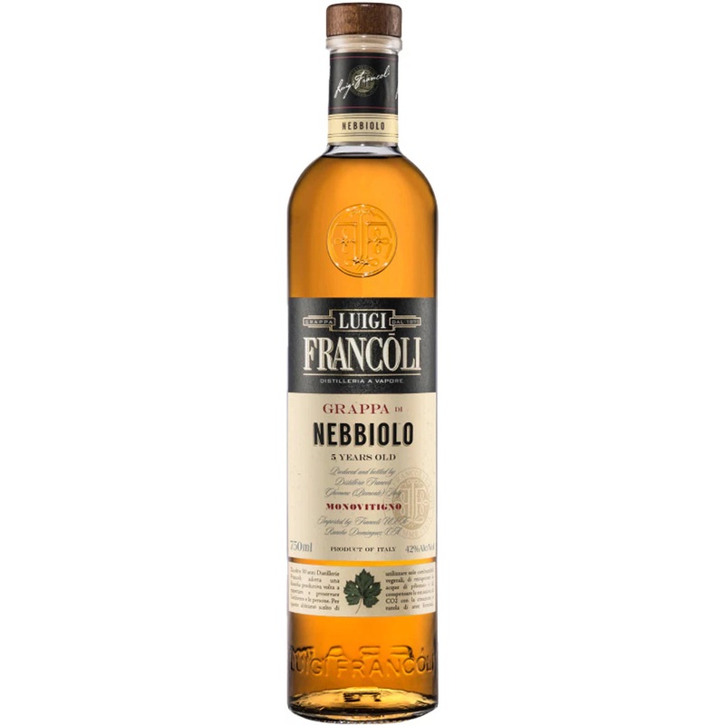 Luigi Francoli Grappa Di Nebbiolo 5 Years Old