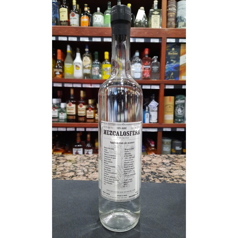 Mezaloteca Mezcalosfera Espadin Destilado con Zarazamora Mezcal