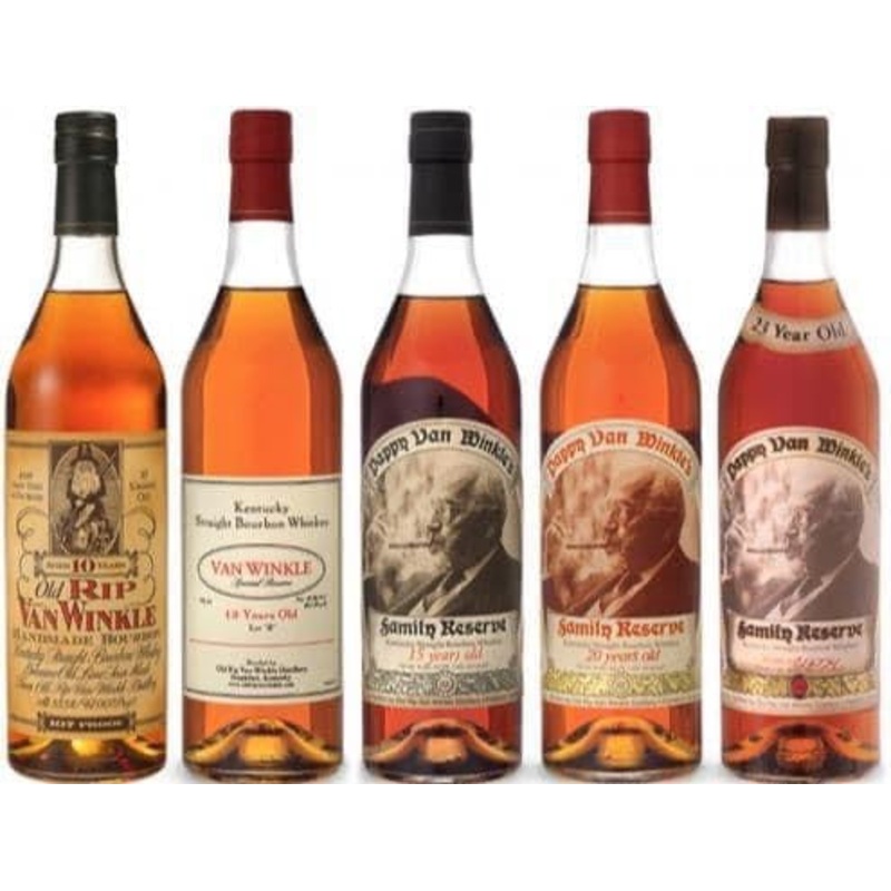 Pappy Van Winkle 5 Bottle Set