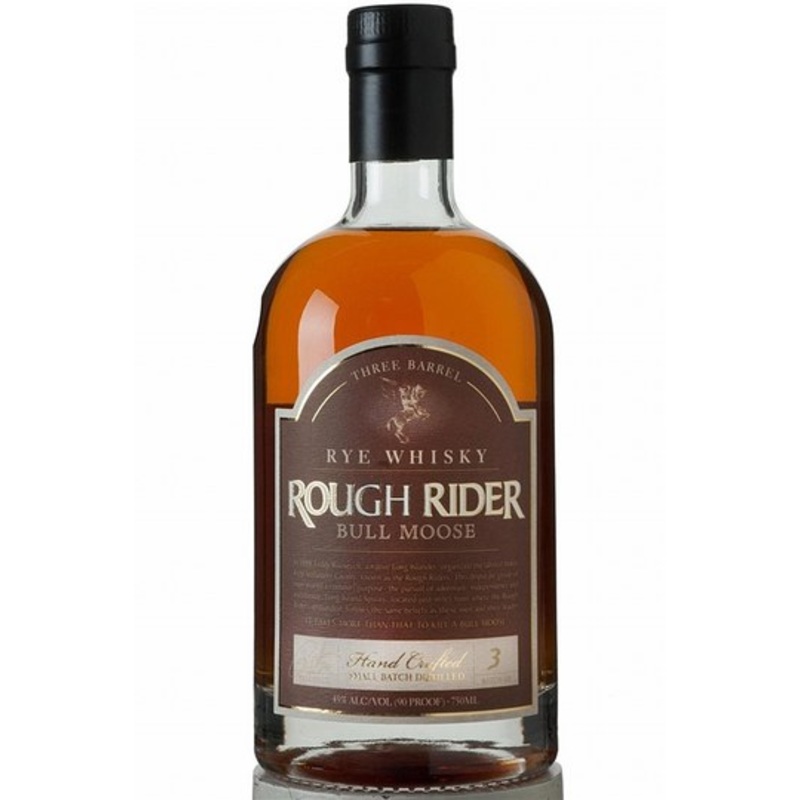 Rough Rider Bull Moose Three Barrel Rye Whiskey 750ml