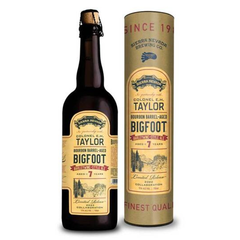 Sierra Nevada Buffalo Trace Collaboration E. H. Taylor Bourbon Barrel Aged Bigfoot Whiskey