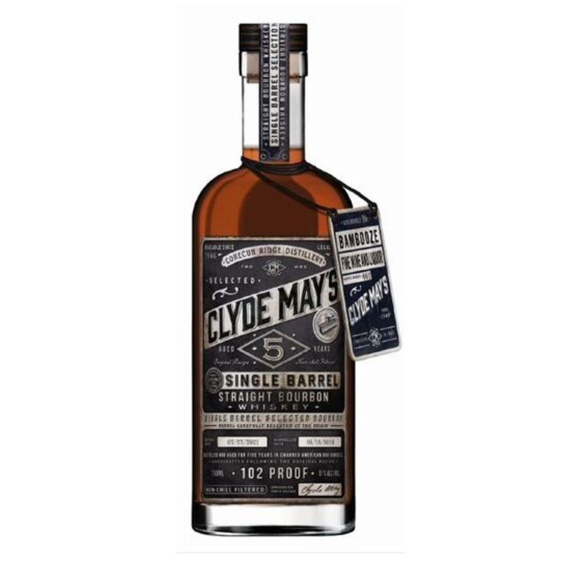 Clyde May's Single Barrel 5 Year Old Straight Bourbon Whiskey 750ml