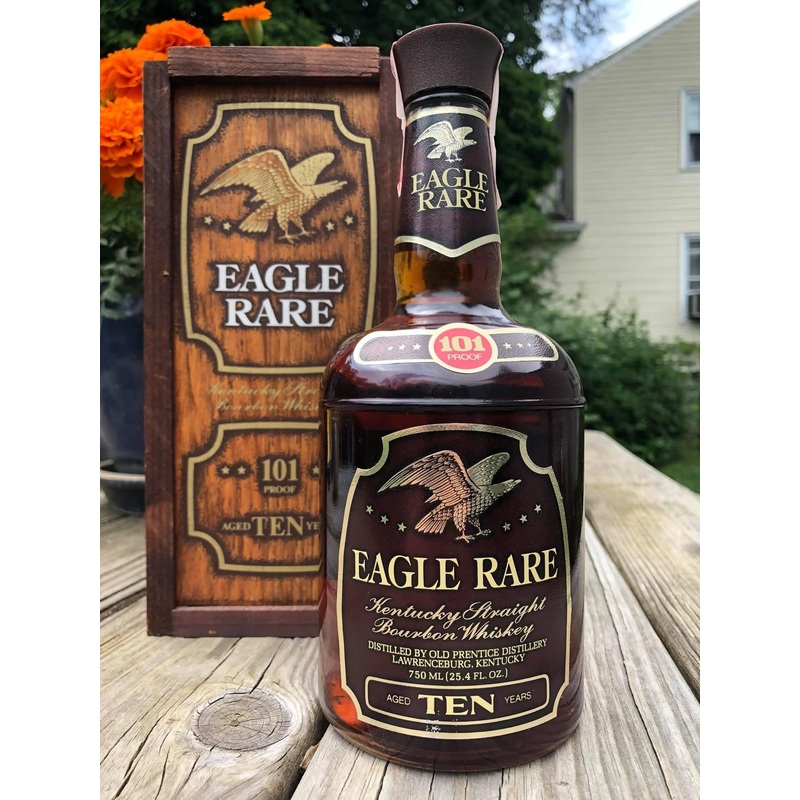 Eagle Rare 10/101 Lawrenceburg, circa 1978, with box and tag