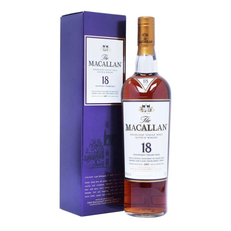 Macallan 18 Year Old  750ml -2017