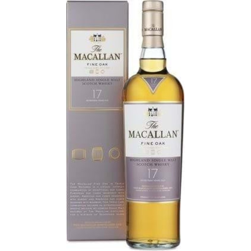 Macallan Fine Oak 17 Year Old Single Malt Scotch Whisky 750ml