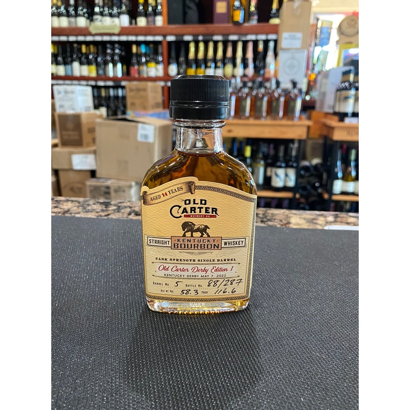 Old Carter 14 Year Old Derby Edition No. 1 Kentucky Straight Bourbon Whiskey 200ml