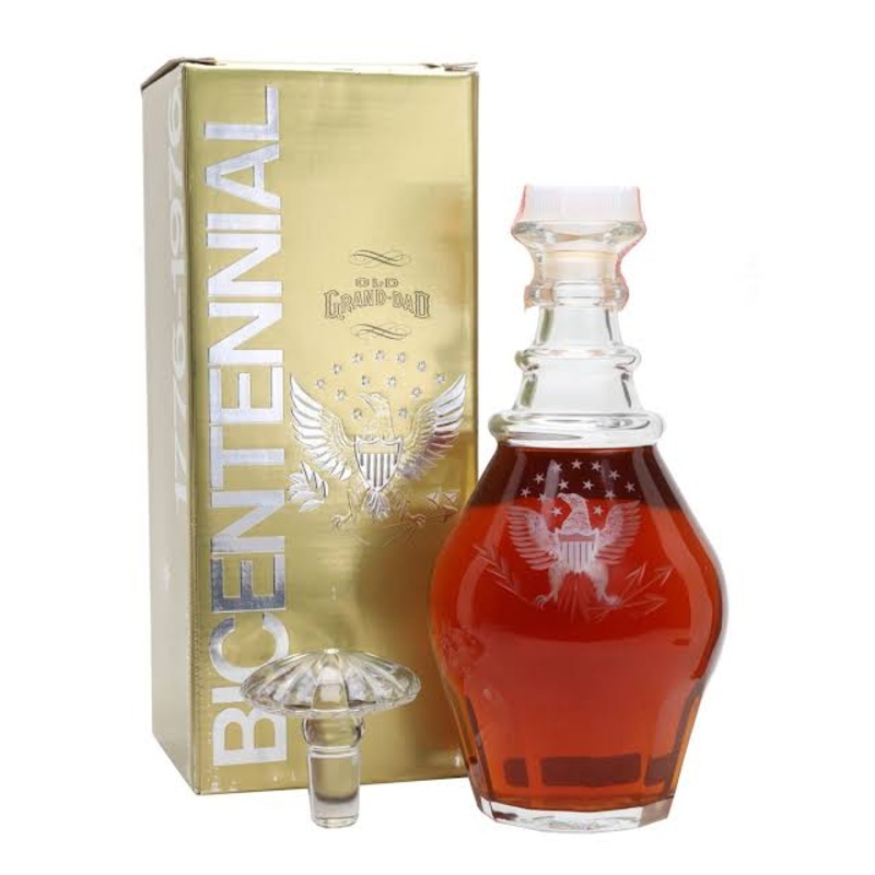 Old Grand-Dad Bicentennial Decanter Kentucky Straight Bourbon Vintage 4/5 Quart