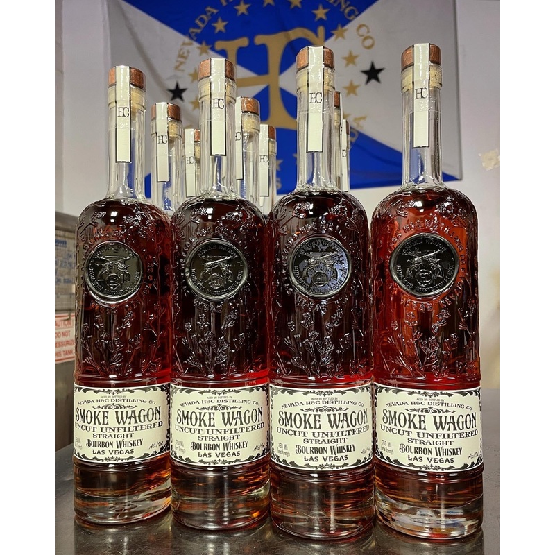 SMOKE WAGON UNCUT UNFILTERED 750ML CLEAR BOTTLE