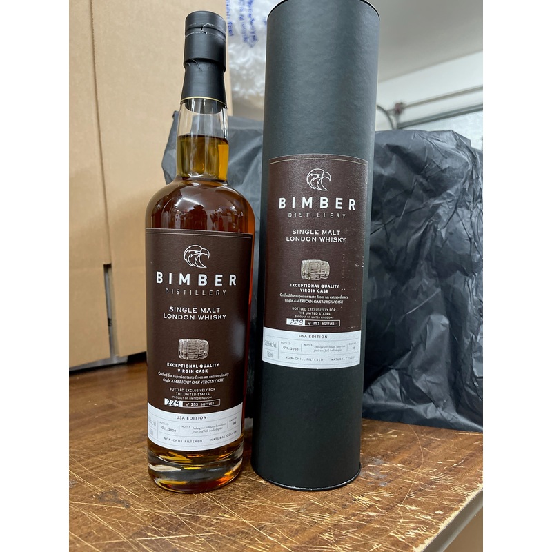Bimber USA Edition  Virgin American oak cask #95 58.6% abv.