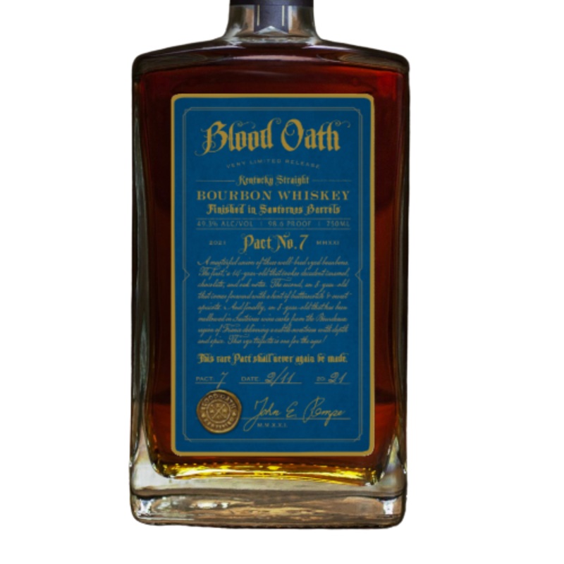 Blood Oath Kentucky Straight Bourbon Whiskey Pact No. 7 750ml