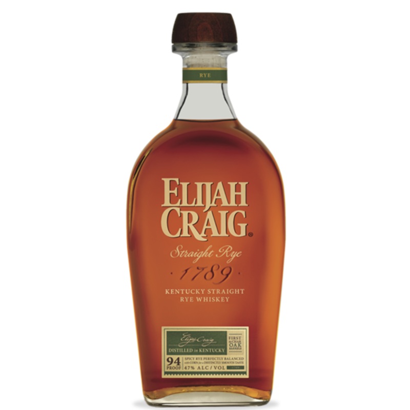 Elijah Craig Straight Rye Whiskey 750ml