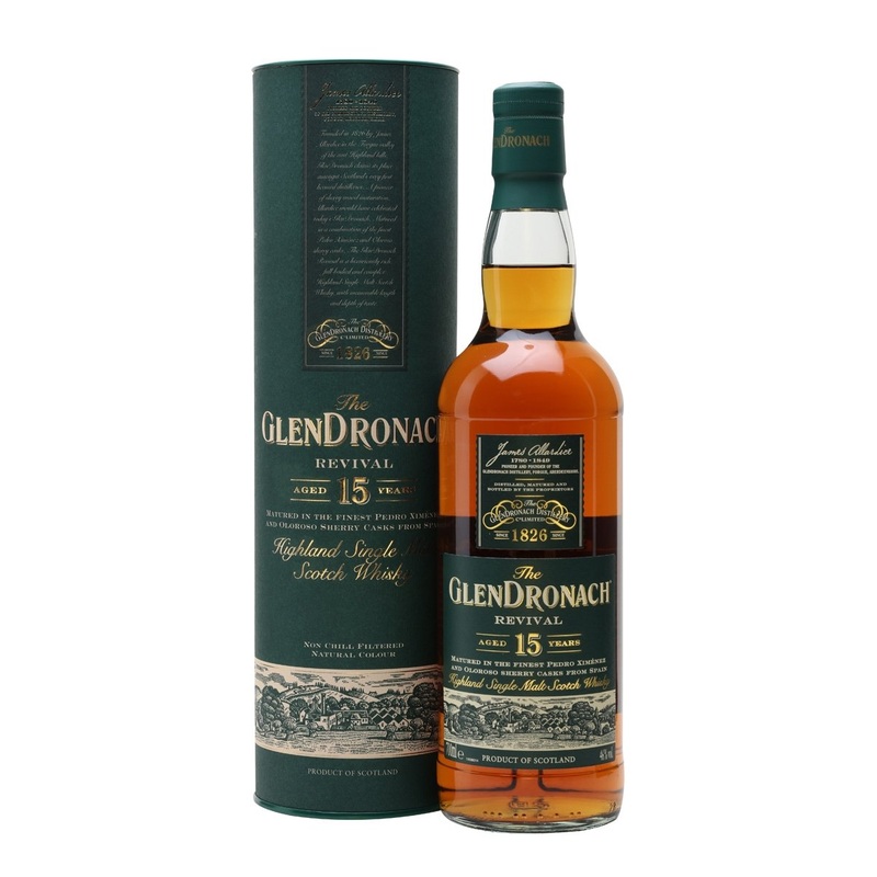 Glendronach Revival 15 Year Old Single Malt Scotch Whisky 750ml