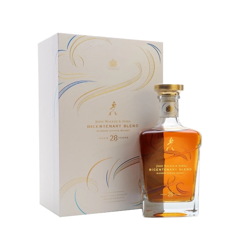 JOHNNY WALKER 28 YEAR OLD ANNIVERSARY BOTTLE