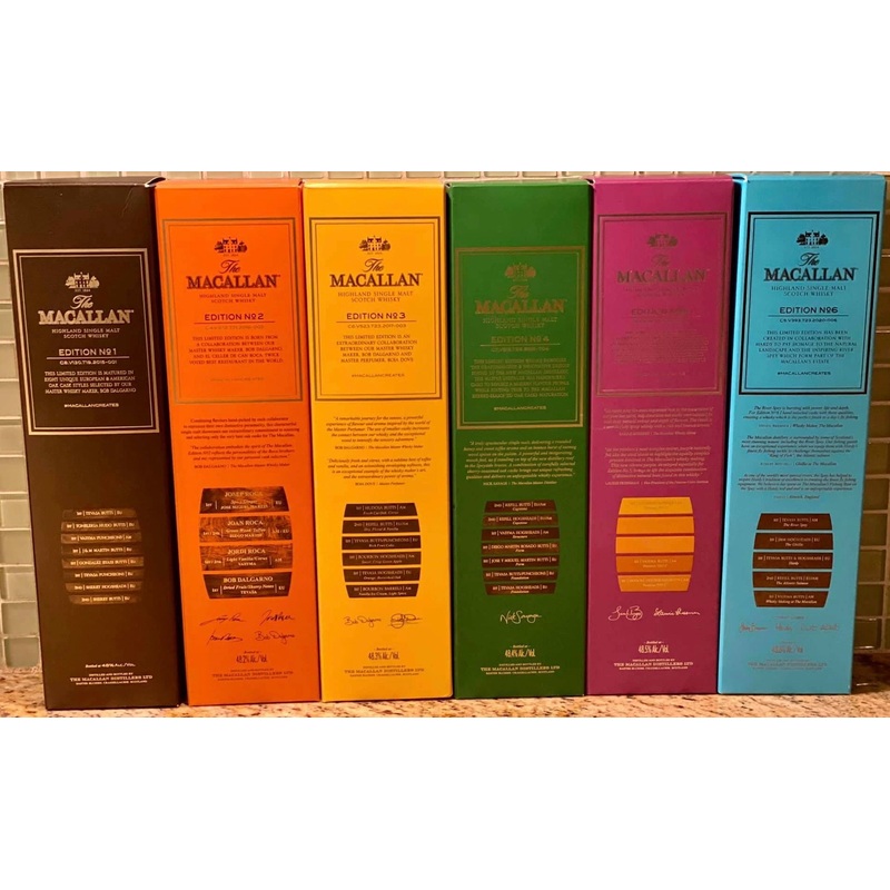 MACALLAN EDITION 1-6 SET 750Ml