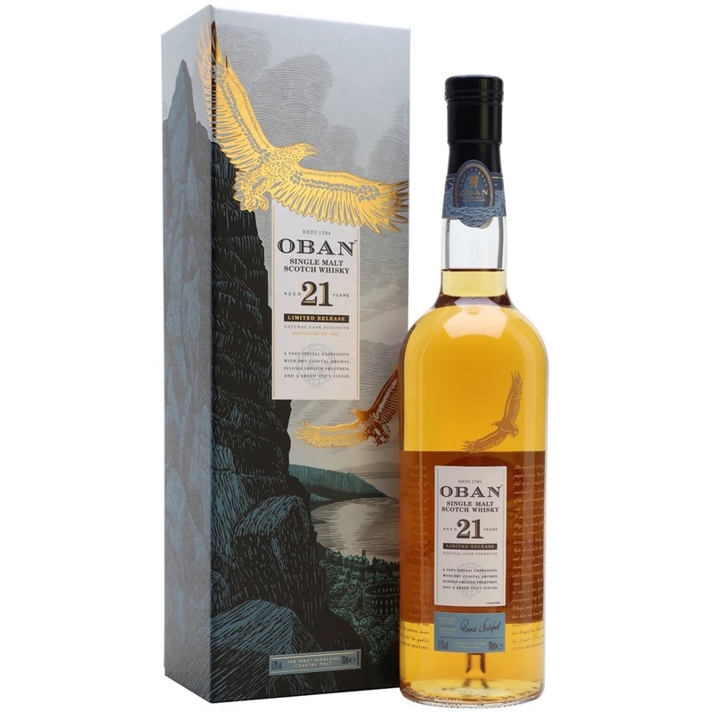 Oban 21 Year Old Single Malt Scotch Whisky 750ml