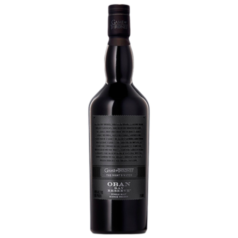 Oban Game of Thrones The Night's Watch Bay Reserve Single Malt Scotch Whisky 750ml