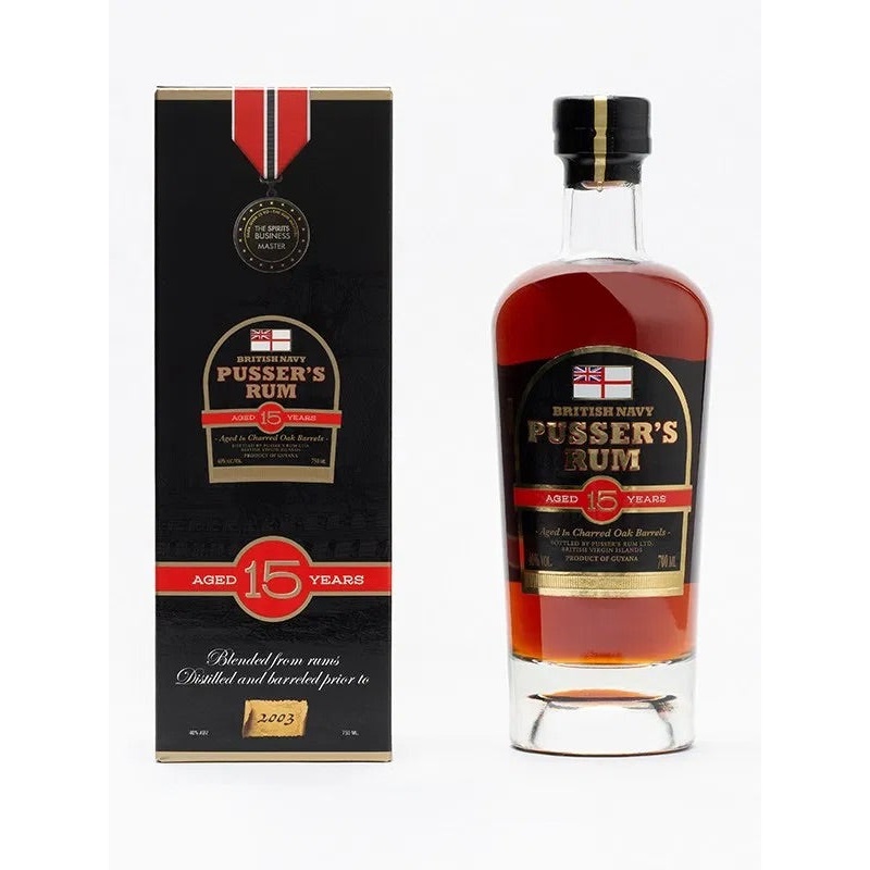 Pussers British Navy Nelson's Blood 15 Year Old Rum 750ml