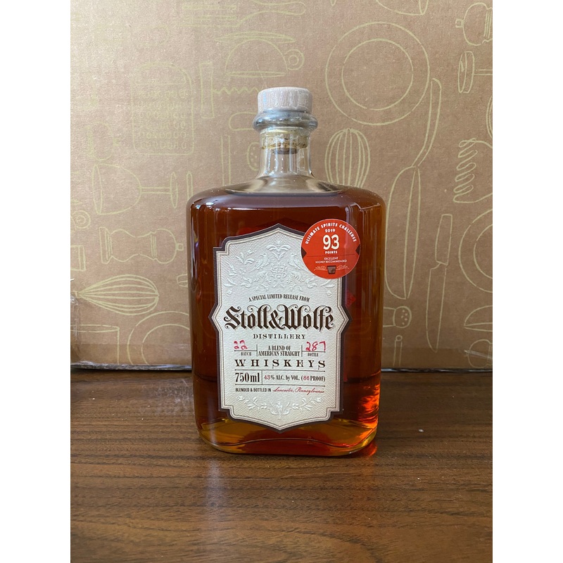 Stoll & Wolfe Straight American Whiskey 750ml