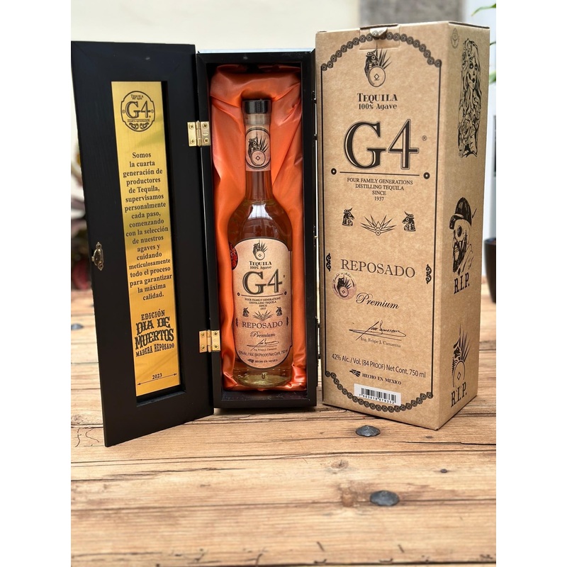 G4 Reposado de Madera Dia de Muertos Edition Tequila 750ml