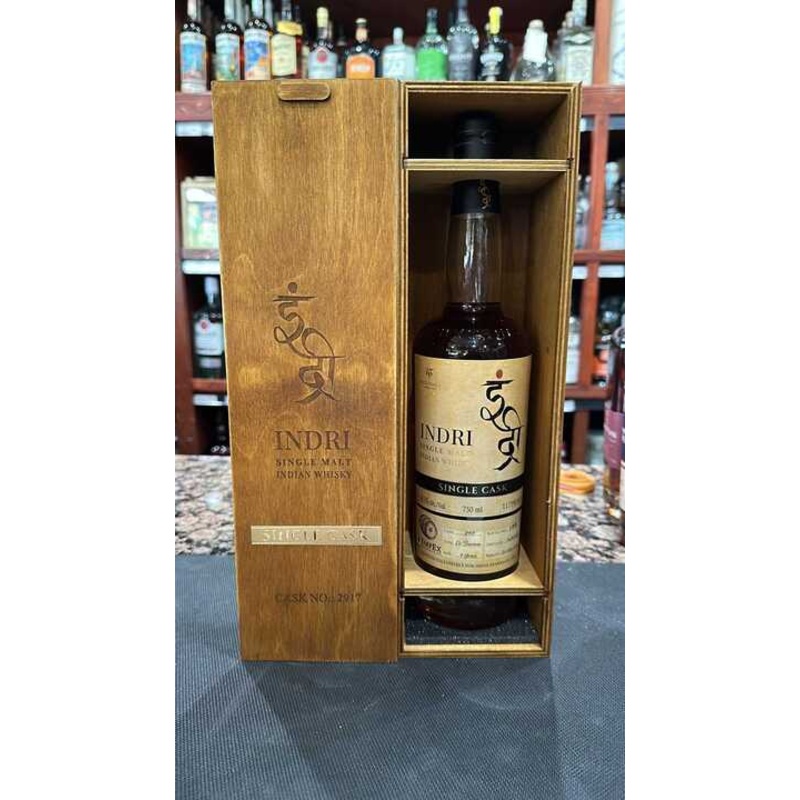 Indri Single Malt cask No. 2917 Single Cask Indian Whiskey 750ml