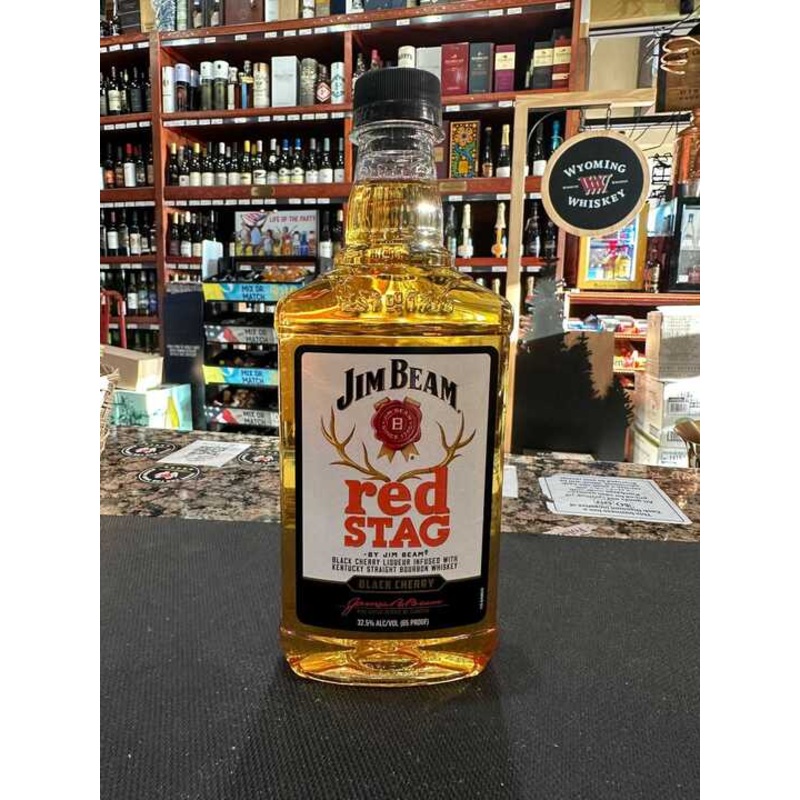 Jim Beam Red Stag Black Cherry Flavored Kentucky Straight Bourbon Whiskey 375ml