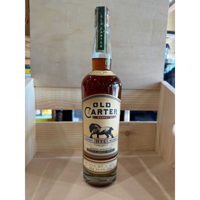 Old Carter Barrel Strength Batch 11 Straight Rye Whiskey 750ml