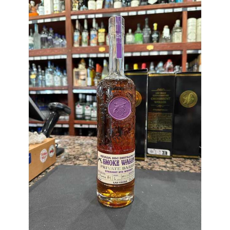 Smoke Wagon Private Barrel 6 Year Old Straight Rye Whiskey California Batch 1