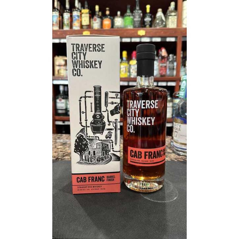 Traverse City Whiskey Co. Cab Franc Barrel Finish Straight Rye Whiskey 750ml