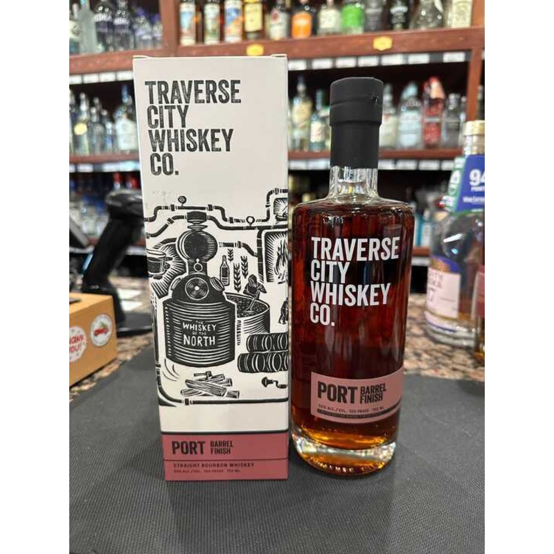 Traverse City Whiskey Co. Port Barrel Finish Straight Bourbon Whiskey 750ml