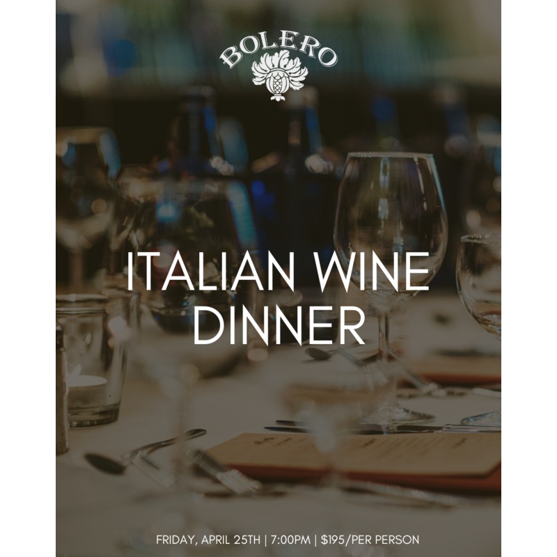 Italian Wine Dinner