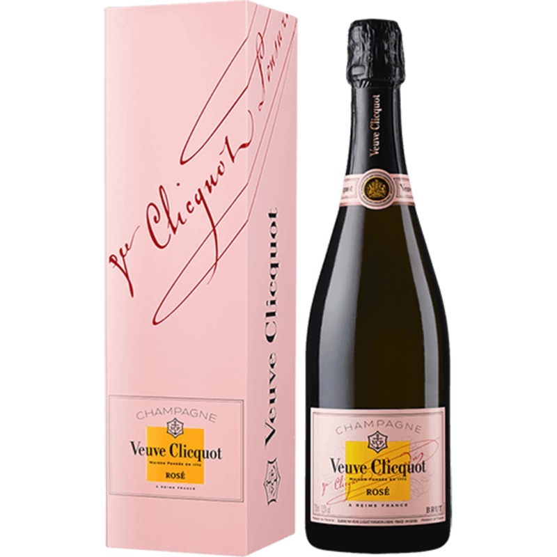 Veuve Clicquot Rose Champagne with Design Box