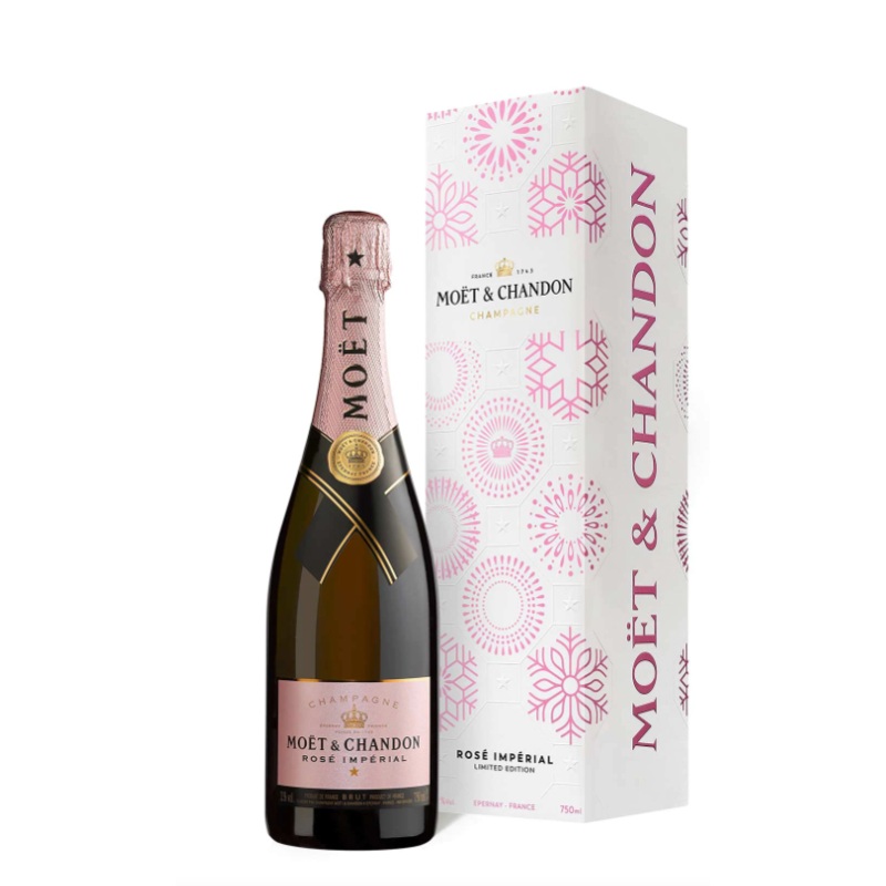 Mot Brut Imperial Rose' Holiday Gift Box