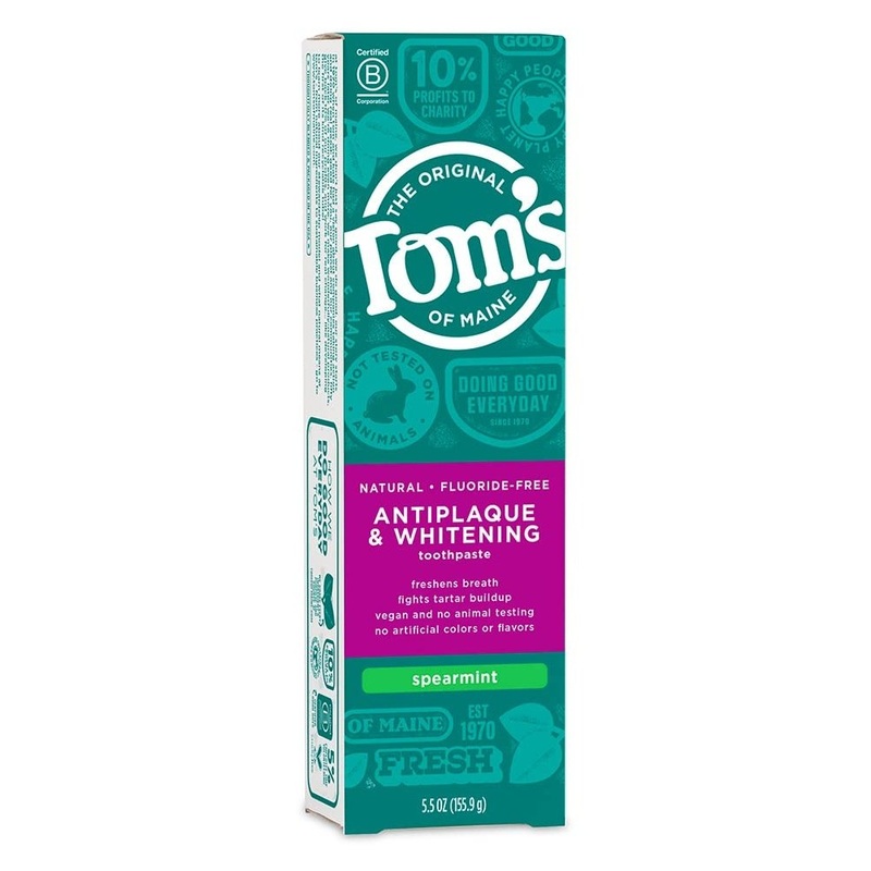 TOM'S OF MAINE Fluoride-Free Antiplaque & Whitening Toothpaste