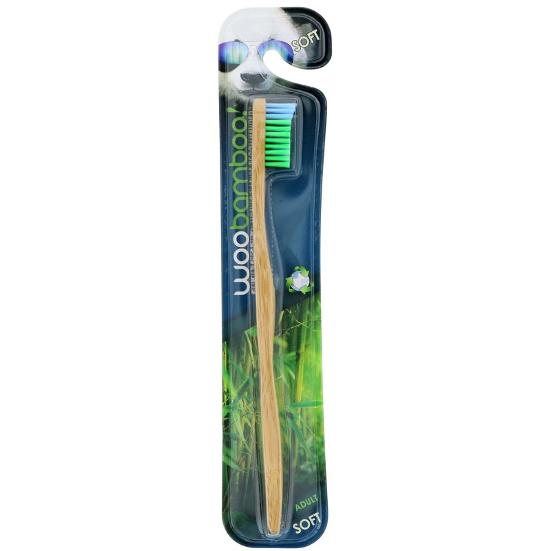 WOOBAMBOO Adult Bamboo Soft Toothbrushes