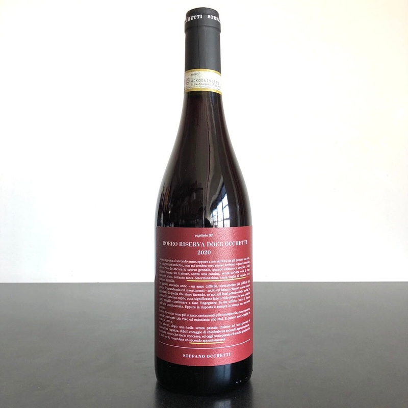 2020 Stefano Occhetti Roero 'Riserva Occhetti' Nebbiolo, Roero DOCG, Italy