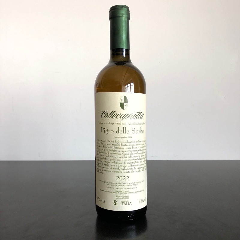 2022 Collecapretta 'Pigro delle Sorbe' Umbria IGT, Italy