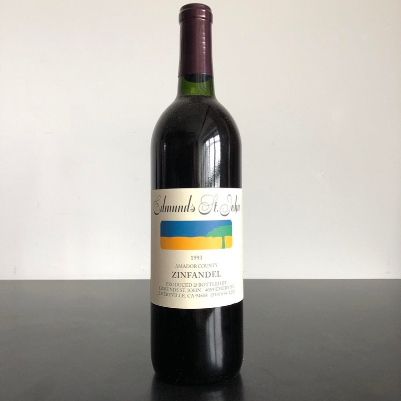 1993 Edmunds St. John Story Vineyard Zinfandel, Amador County, USA