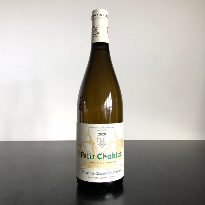 2020 Domaine Gerard Duplessis Petit Chablis, Burgundy, France