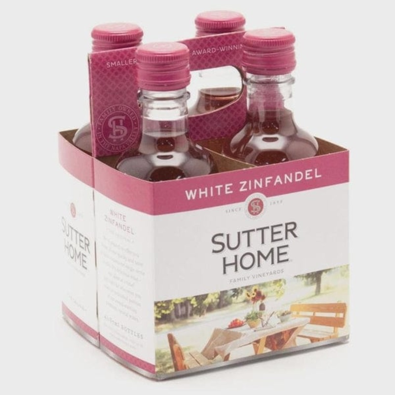 SUTTER HOME WHITE ZINFANDEL 4 PACK
