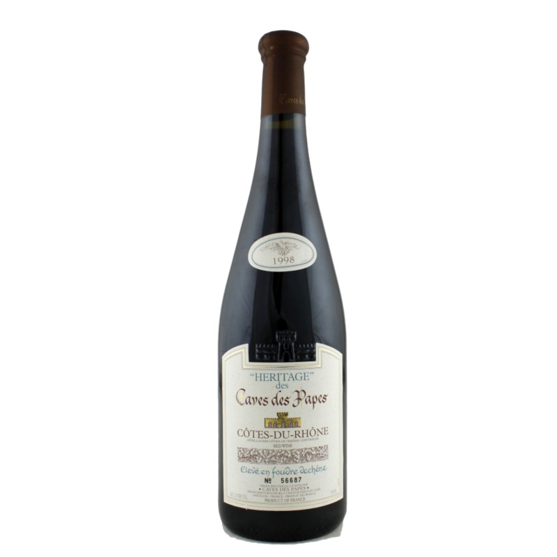 Caves des Papes Cotes du Rhone Heritages 750 ML