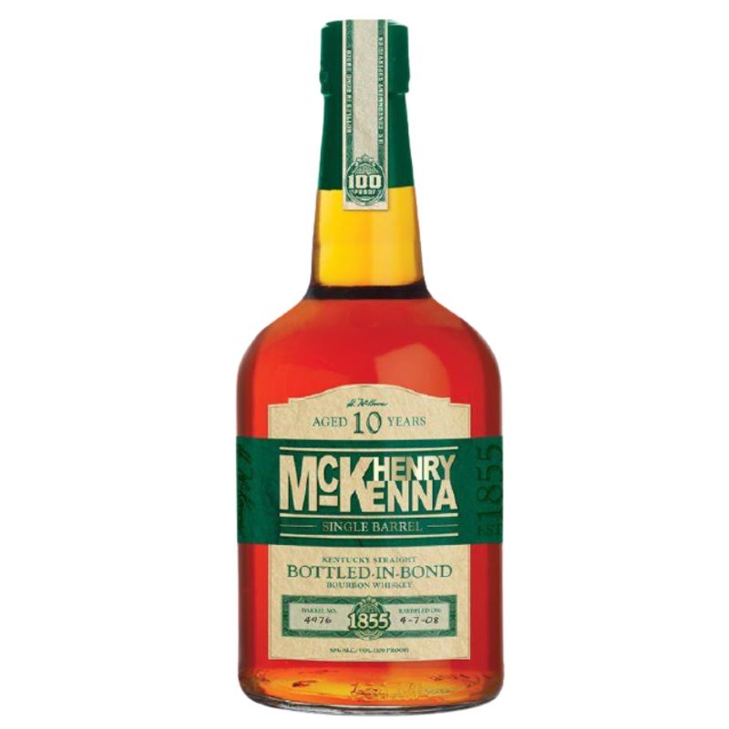 Henry Mckenna Single Barrel Kentucky Straight Bottled in Bond Bourbon Whiskey 750 ML